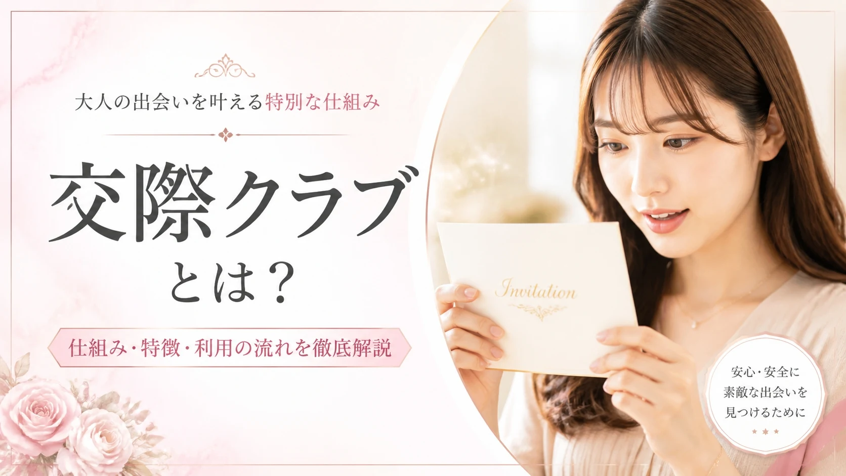 交際クラブとは？仕組み・お手当相場・安全性を初心者向けに解説【2026年版】